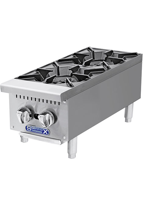 parrilla 2 quemadores
