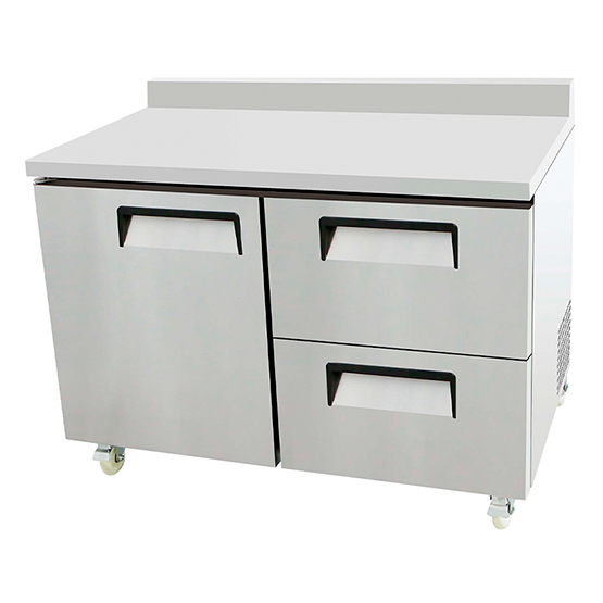 Mesa de trabajo con base refrigerada