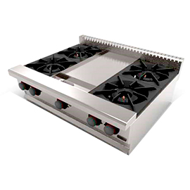 Equipos combinado 4 quemadores