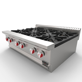 parrilla 6 quemadores