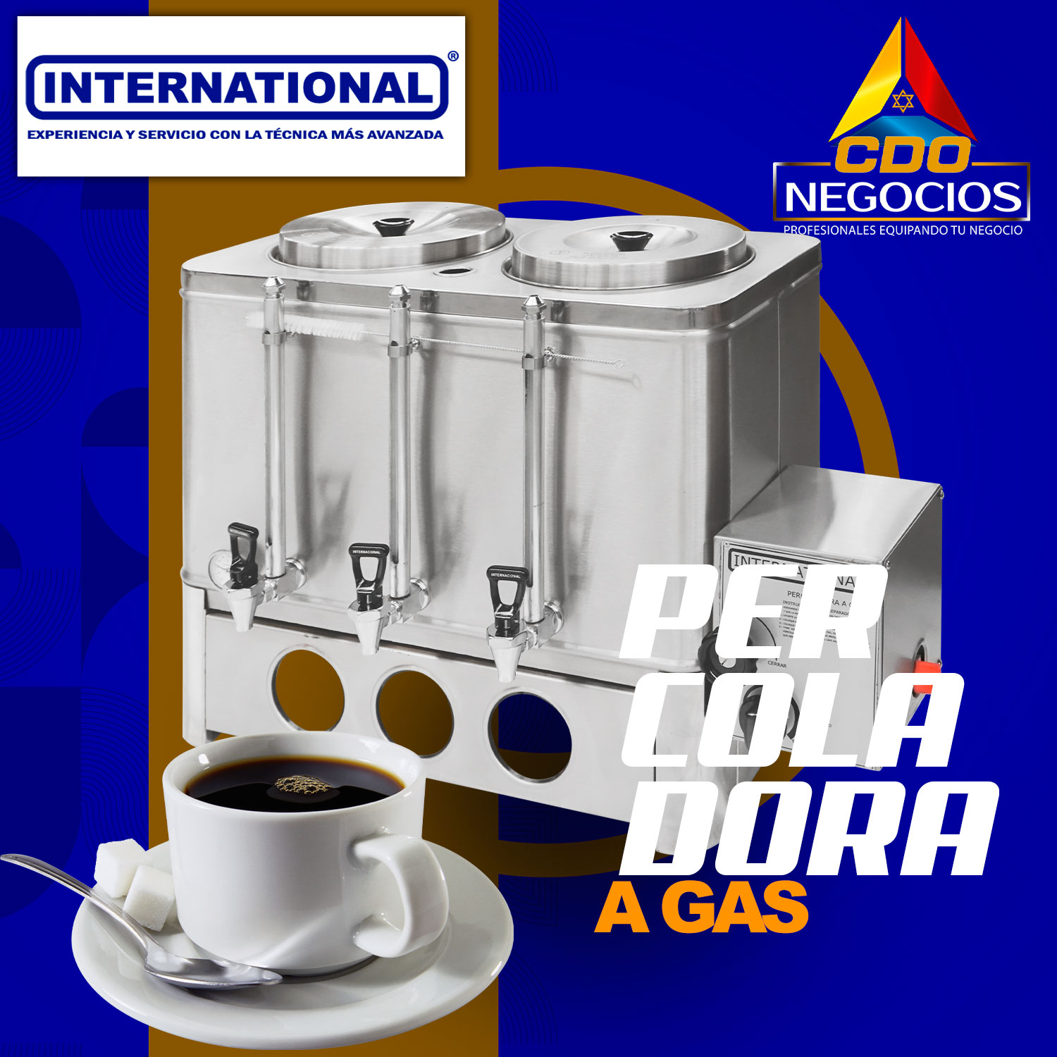 Percoladora a gas international