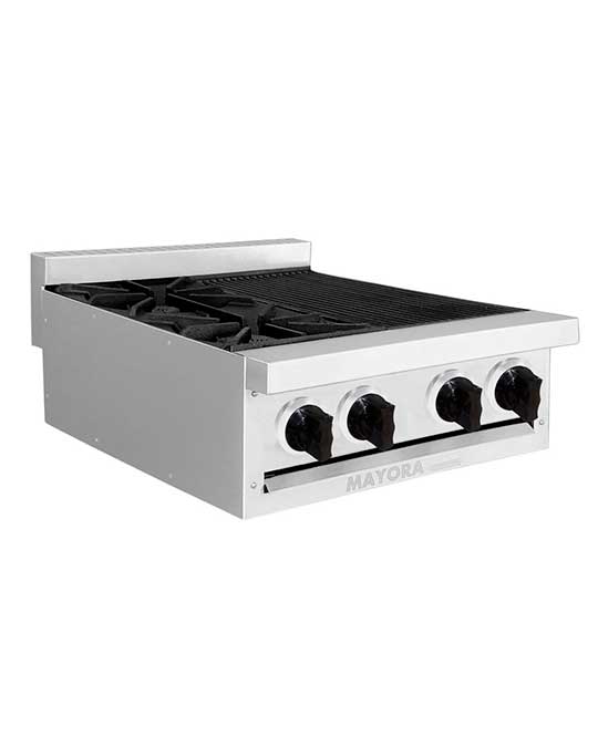 Estufa modular con asador EM2 1Q+1A mayora international