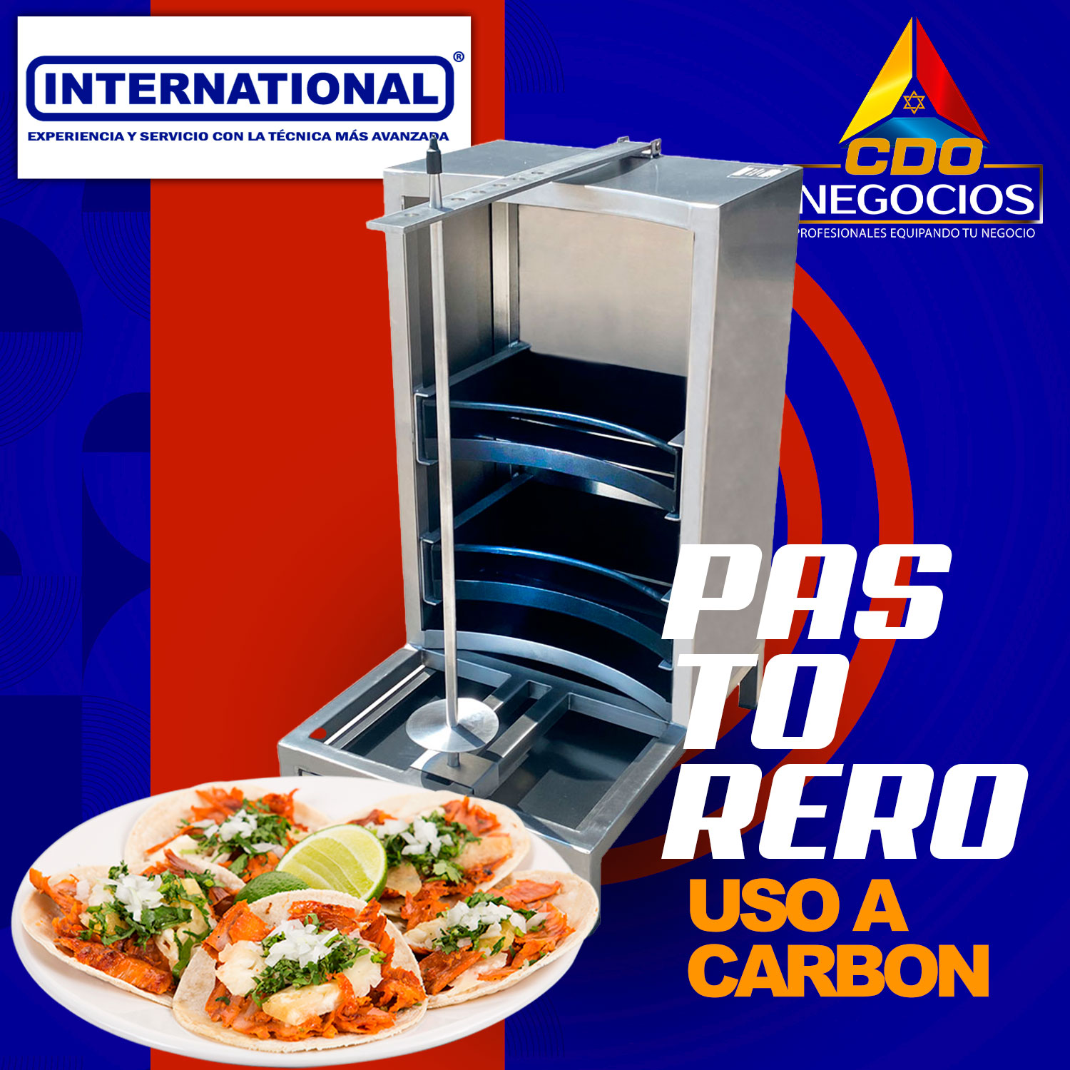 Asador de carne al pator APR-AI-CARBON international