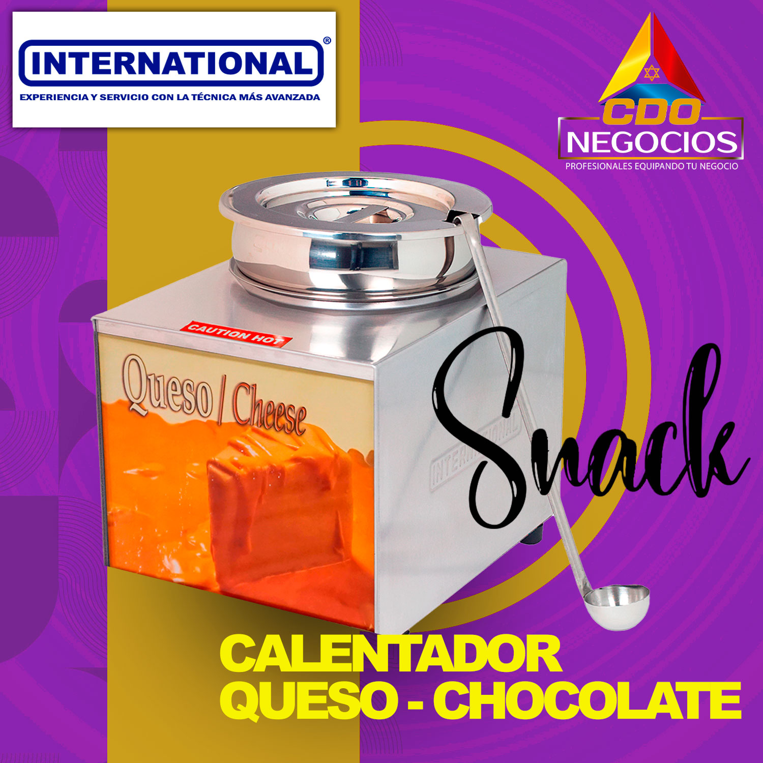 Calentador de queso o chocolate international