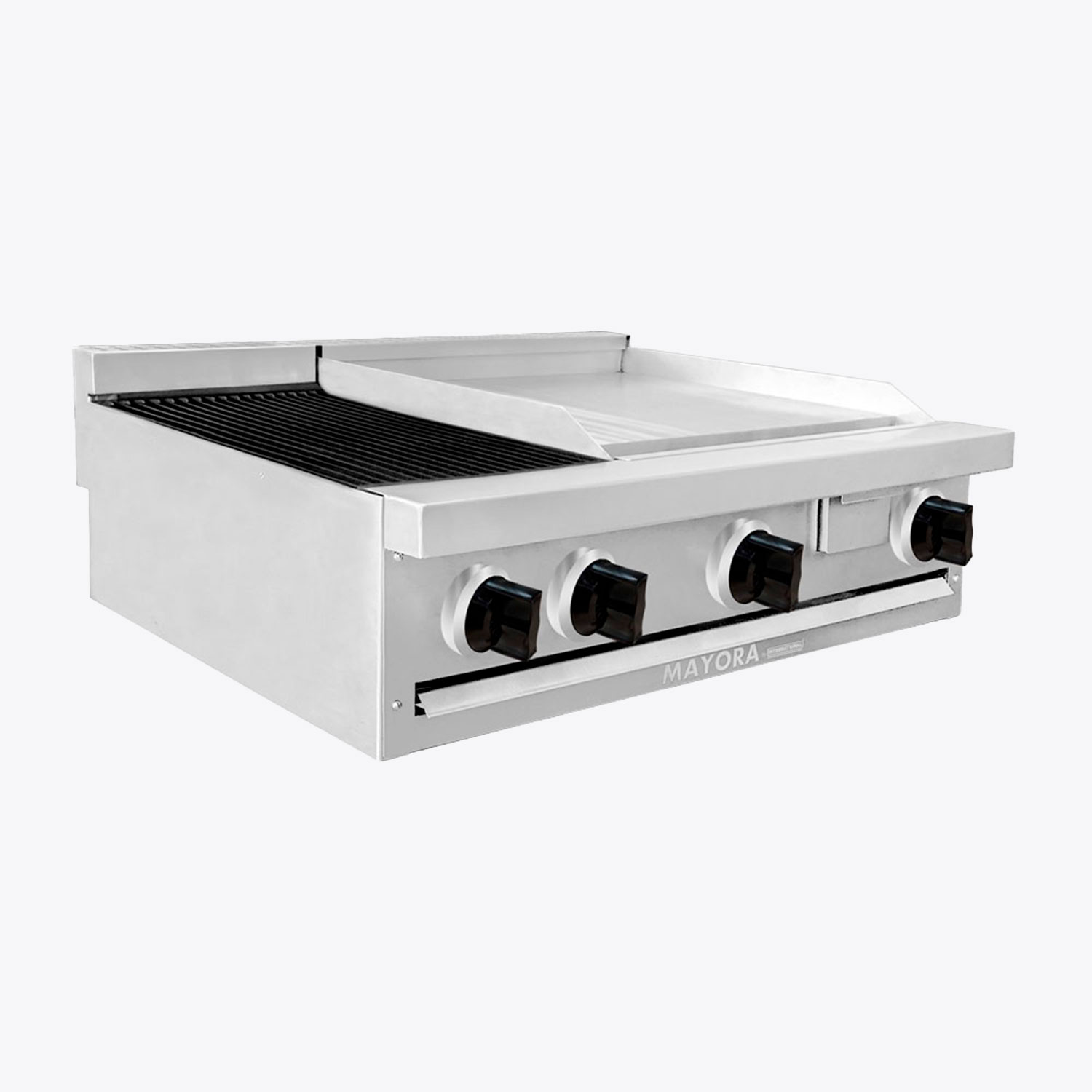 Estufa modular 1 seccion de asador + 2 secciones de plancha international - Mayora