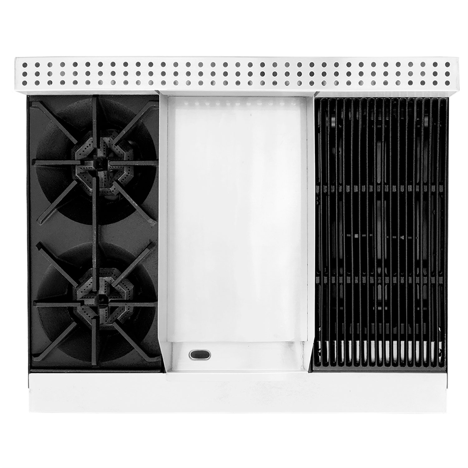 Estufa modular 1 seccion de quemadores + plancha + asador international - Mayora