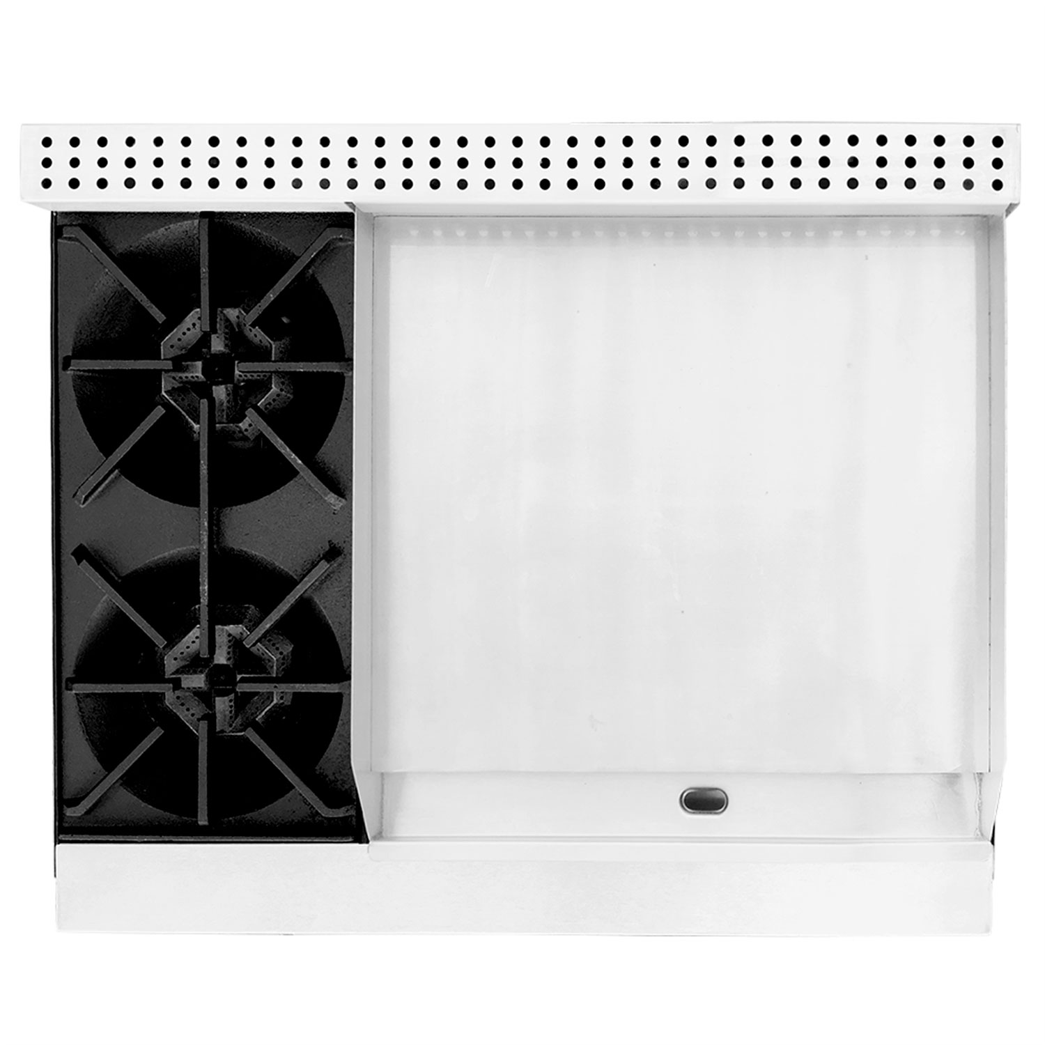 Estufa modular 1 seccion de quemadores + 2 secciones de plancha international - Mayora
