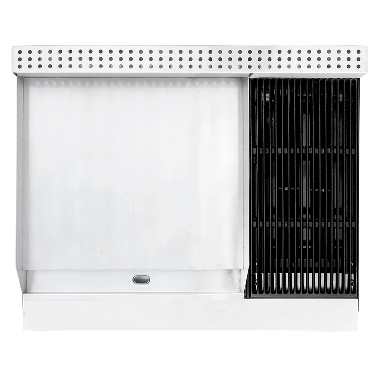 Estufa modular 2 secciones de plancha + 1 seccion de asador international - Mayora