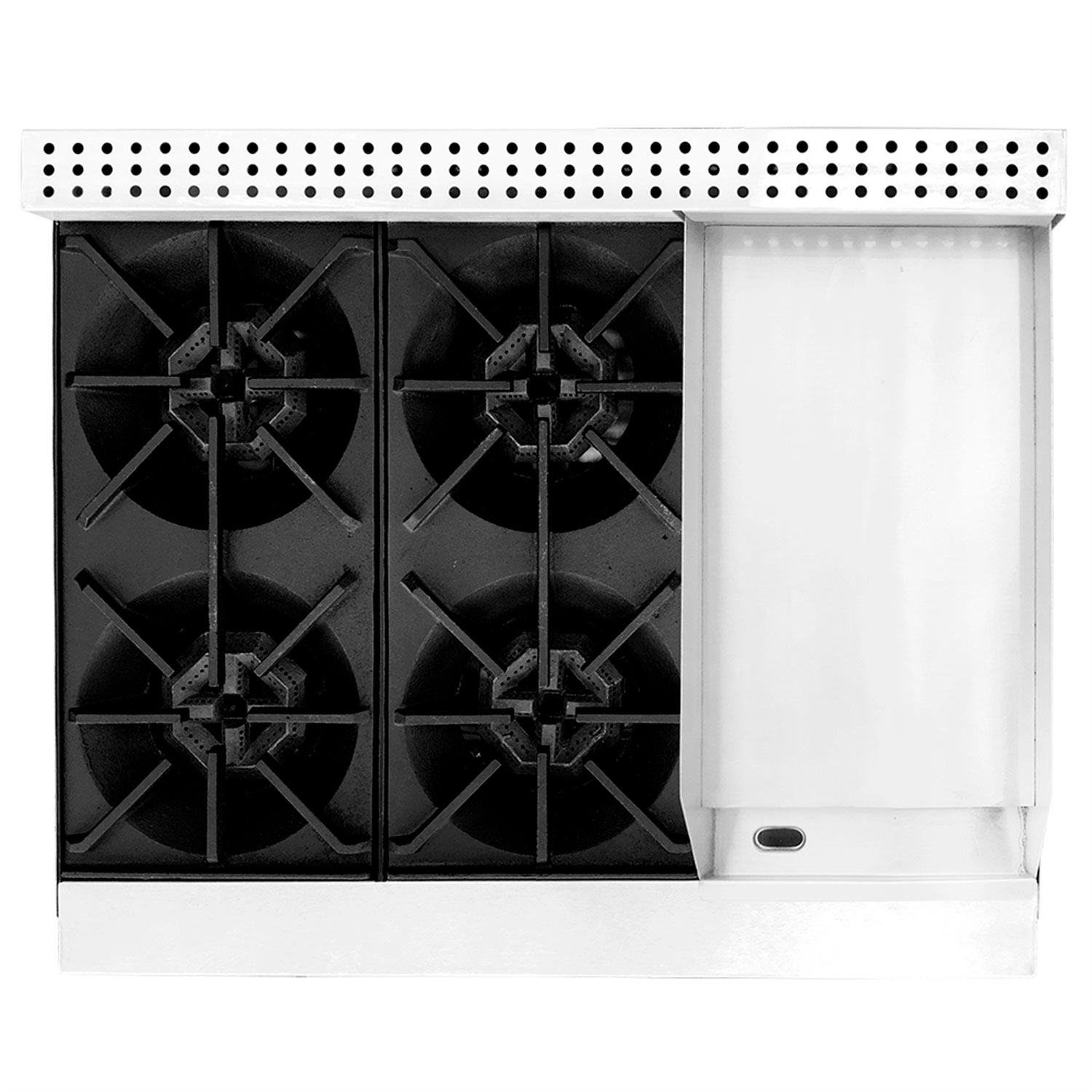 Estufa modular doble seccion de quemadores + plancha international - Mayora
