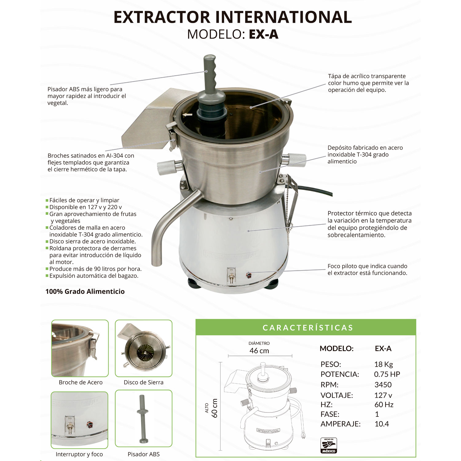 Extractor de jugos international