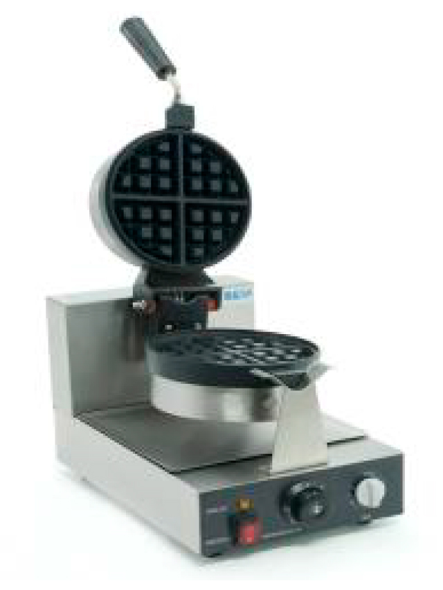  WAFFLERA BELGA GIRATORIA MARCA MIGSA MODELO FB-UWBX1