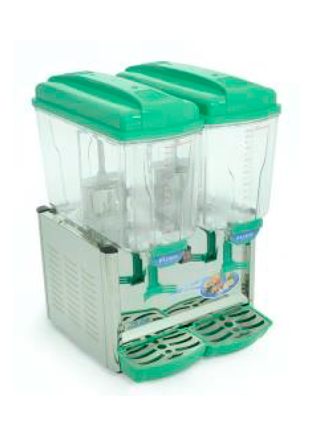 ENFRIADOR DE AGUAS FRESCAS 2 TANQUES DE 15 LITROS MARCA MIGSA MODELO NL-LYJ-230