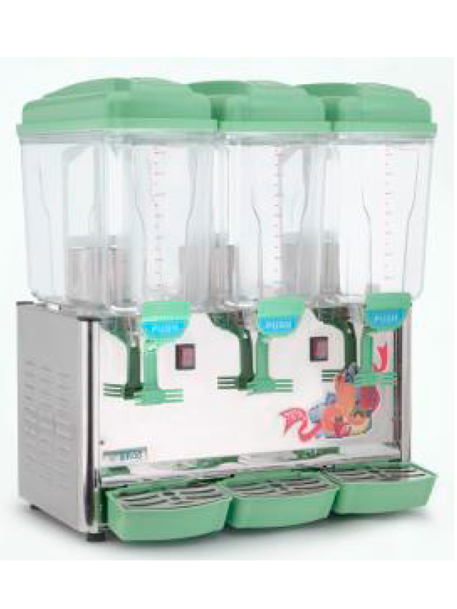 ENFRIADOR DE AGUAS FRESCAS 3 TANQUES DE 15 LITROS MARCA MIGSA MODELO NL-LYJ-345