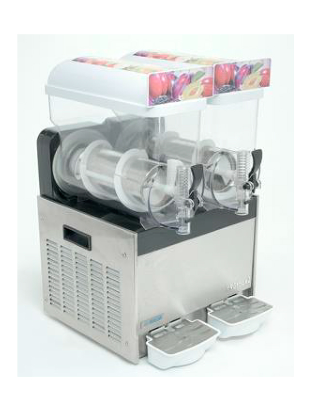 GRANITA CON 2 TAZÓNES DE 15 LITROS MARCA MIGSA MODELO NL-XRJ-15X2