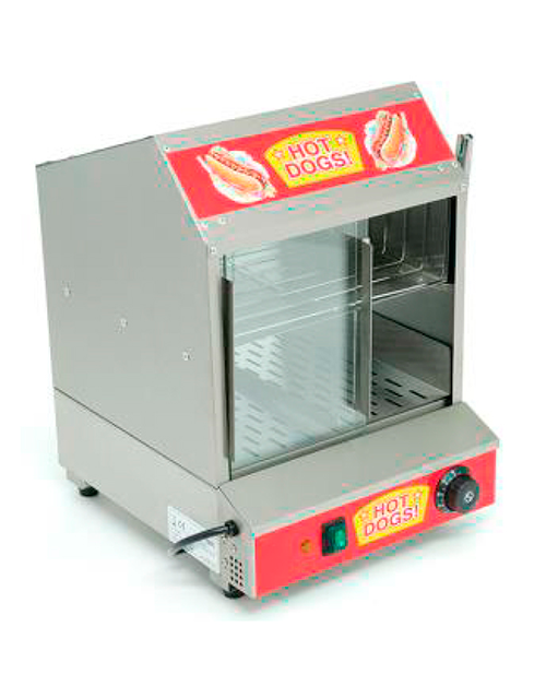 COCEDOR DE SALCHICHAS Y CALENTADOR DE PAN A VAPOR TIPO CASITA MARCA MIGSA MODELO GS-HD-1200