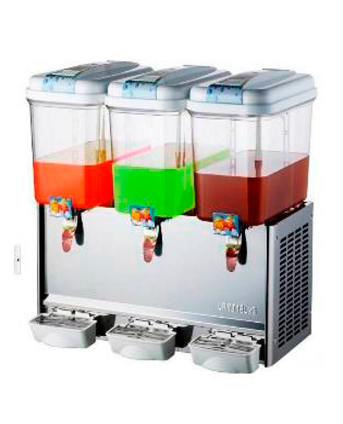 ENFRIADOR DE AGUAS FRESCAS DE 3 TANQUES DE 15 CADA UNO LITROS MARCA MIGSA MODELO NL-LYP-3X18
