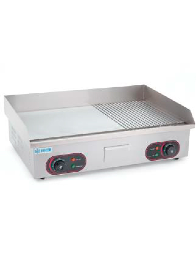 Plancha grill mitad lisa mitad acanalada marca migsa modelo FB-BN822B