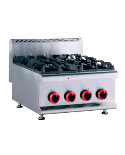 PARRILLA MODULAR DE 4 QUEMADORES A GAS MARCA MIGSA MODELO BB-HGR-605