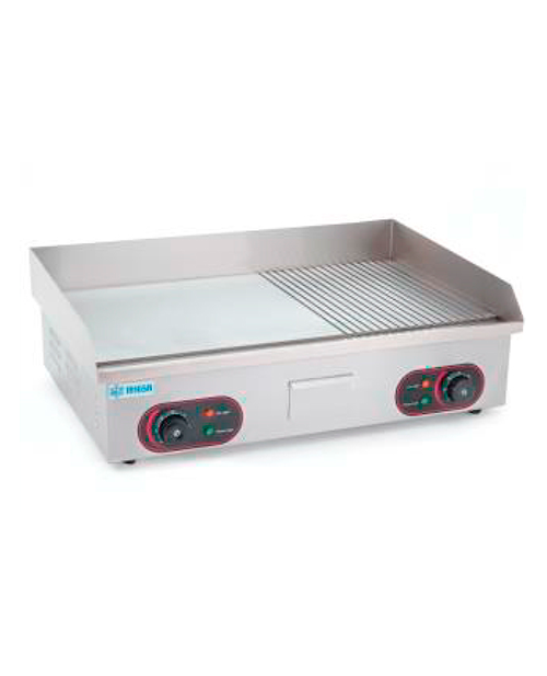 PLANCHA GRILL MITAD LISA Y MITAD ACANALADA MARCA MIGSA MODELO FB-BN822B