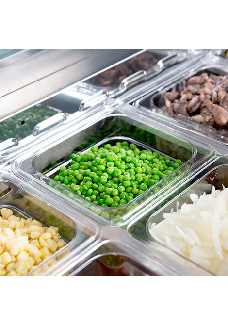 Mesa para preparar ensaladas