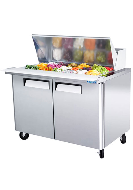 Mesa para preparar ensaladas