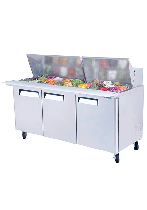 Mesa para preparar ensaladas