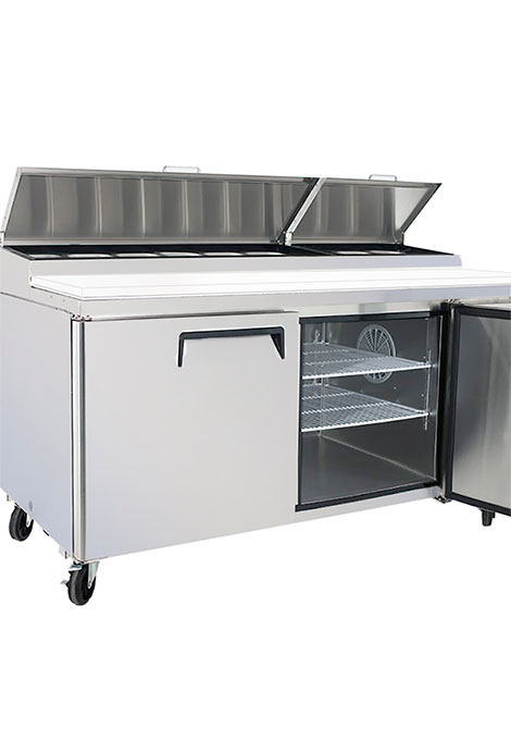 Mesa para preparar pizzas
